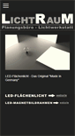 Mobile Screenshot of lichtraum-muenchen.de