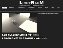Tablet Screenshot of lichtraum-muenchen.de